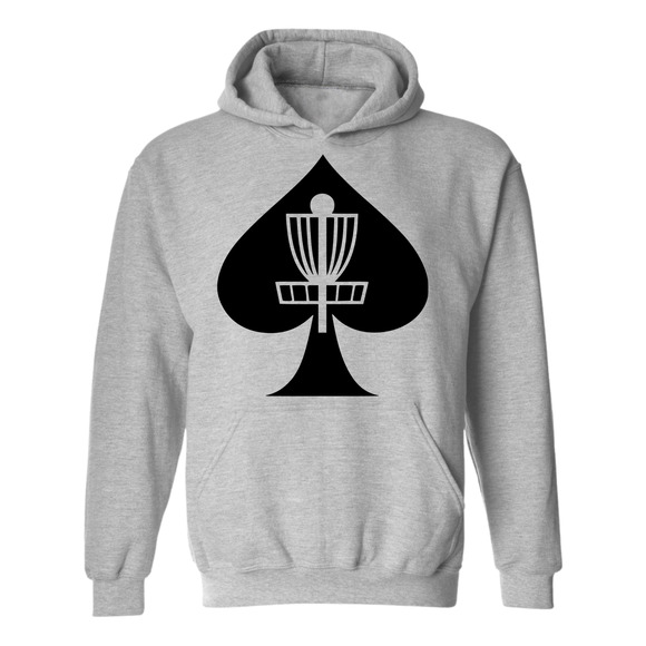 Disc Golf Hoodie ACES BASKET Discgolfer Discgolfing Sweatshirt - Picture 3 of 11